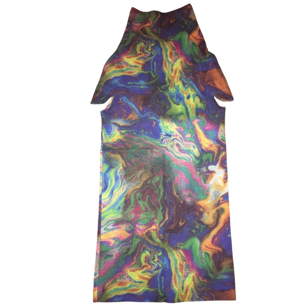 Maison Martin Margiela Dress Womens S Multi Excellent 90s Archive Wool Vintage